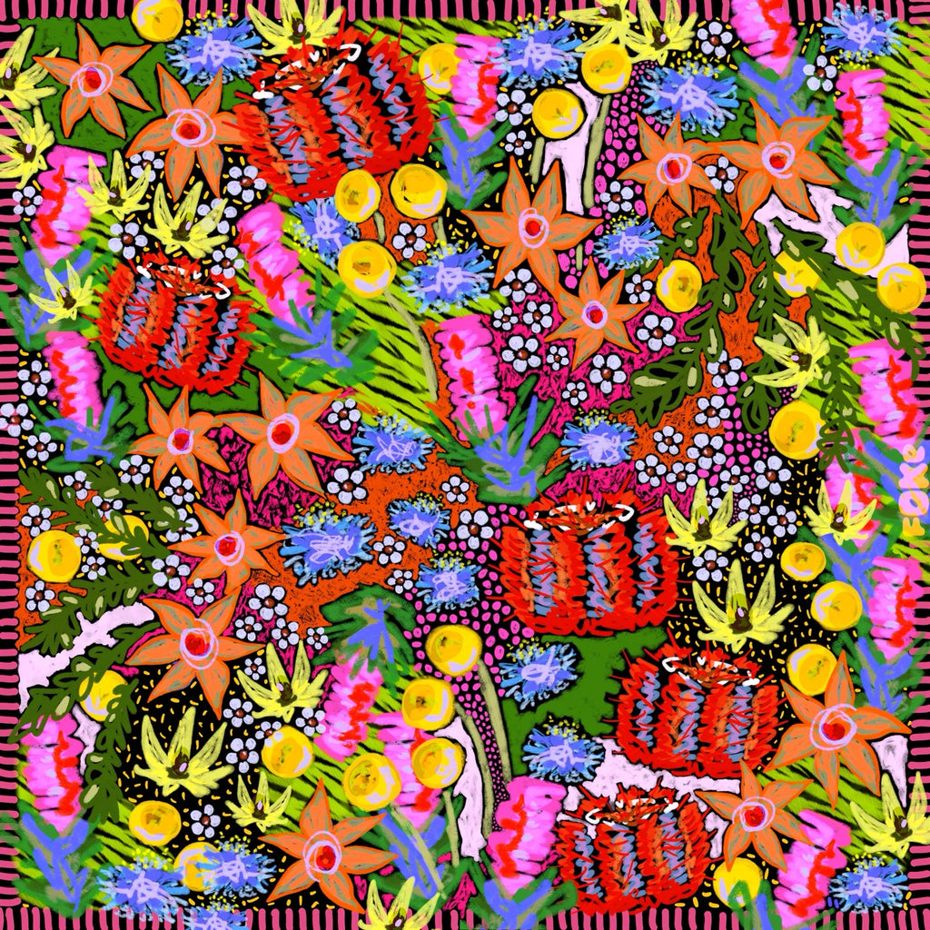 Silk Scarf - Bush Disco