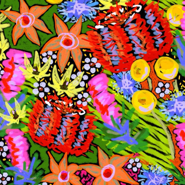 Silk Scarf - Bush Disco