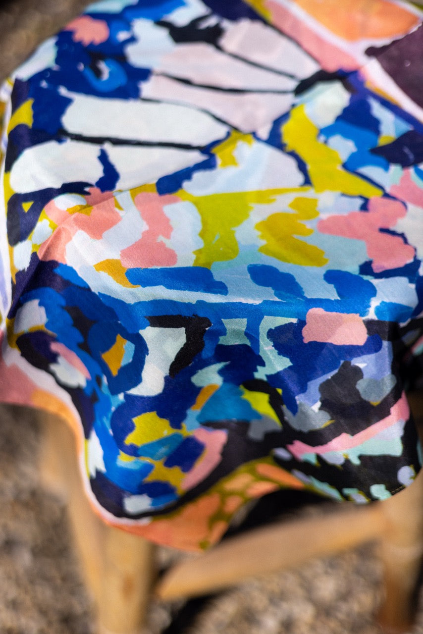 Cotton Silk Scarf - Fly