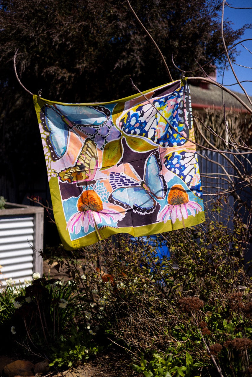 Cotton Silk Scarf - Fly