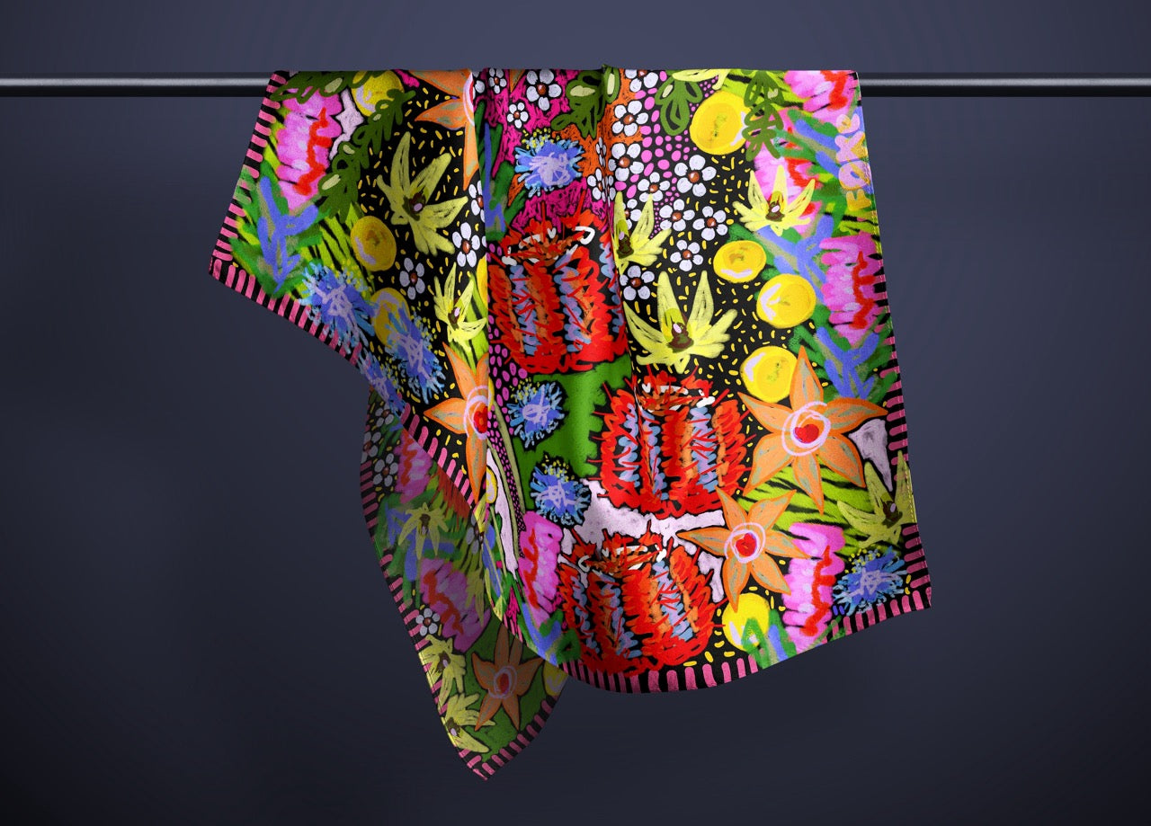 Silk Scarf - Bush Disco