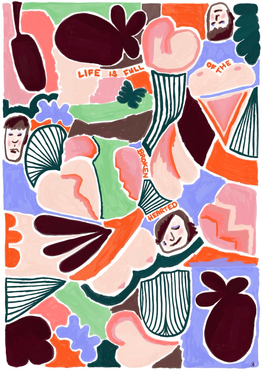 Art Print - Broken hearted