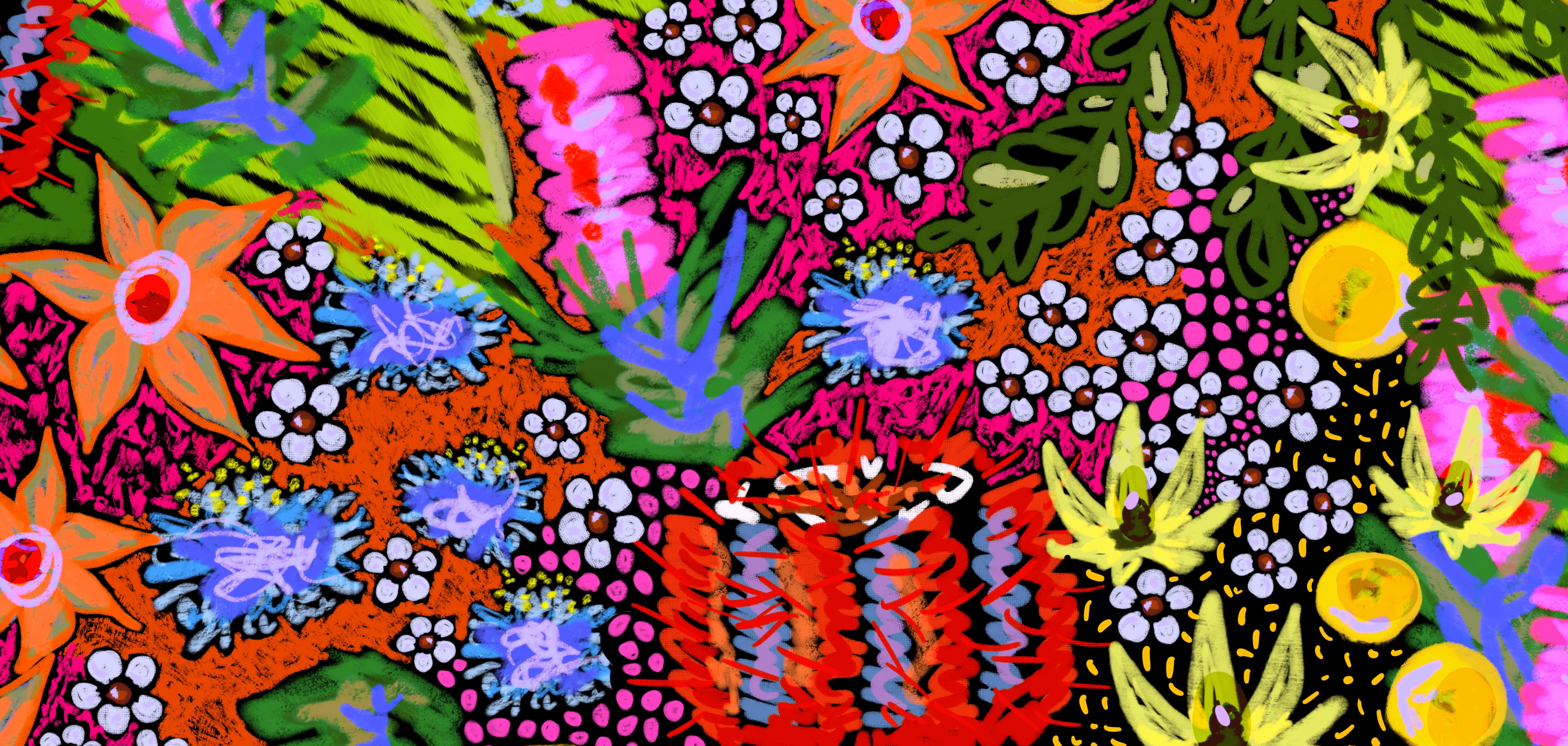 Silk Scarf - Bush Disco
